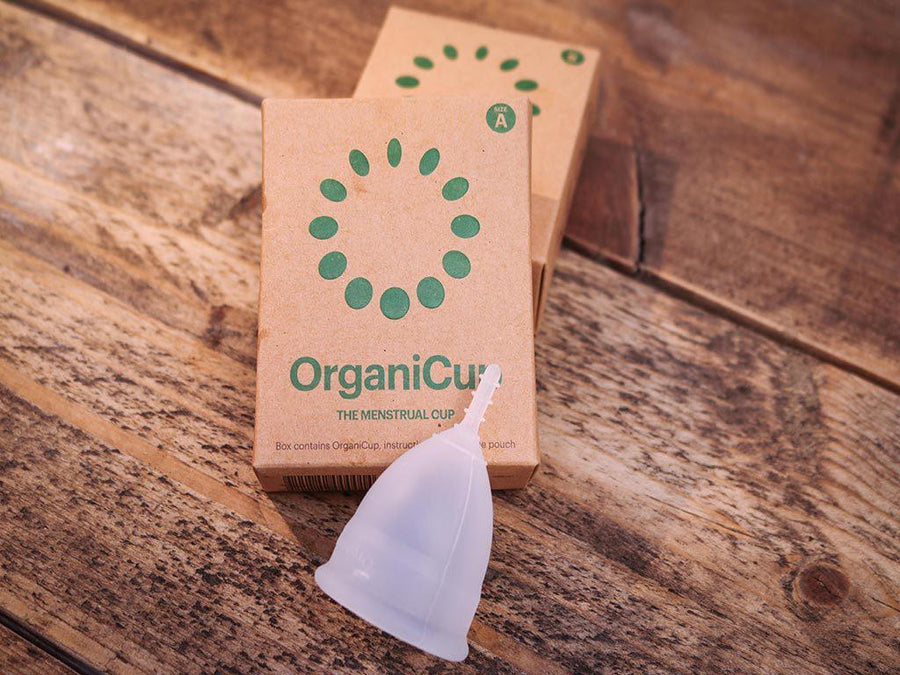 Organicup uit kartonnen verpakking