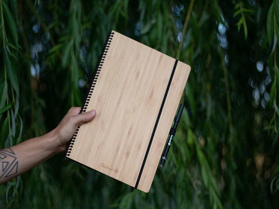 A4 bamboe cover notitieboek
